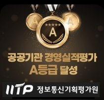 공공기관 경영실적평가
A등급 달성
IITP 정보통신기획평가원